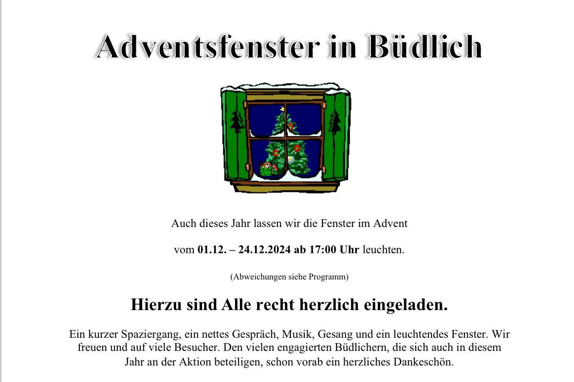 Adventsfenster Büdlich 2024