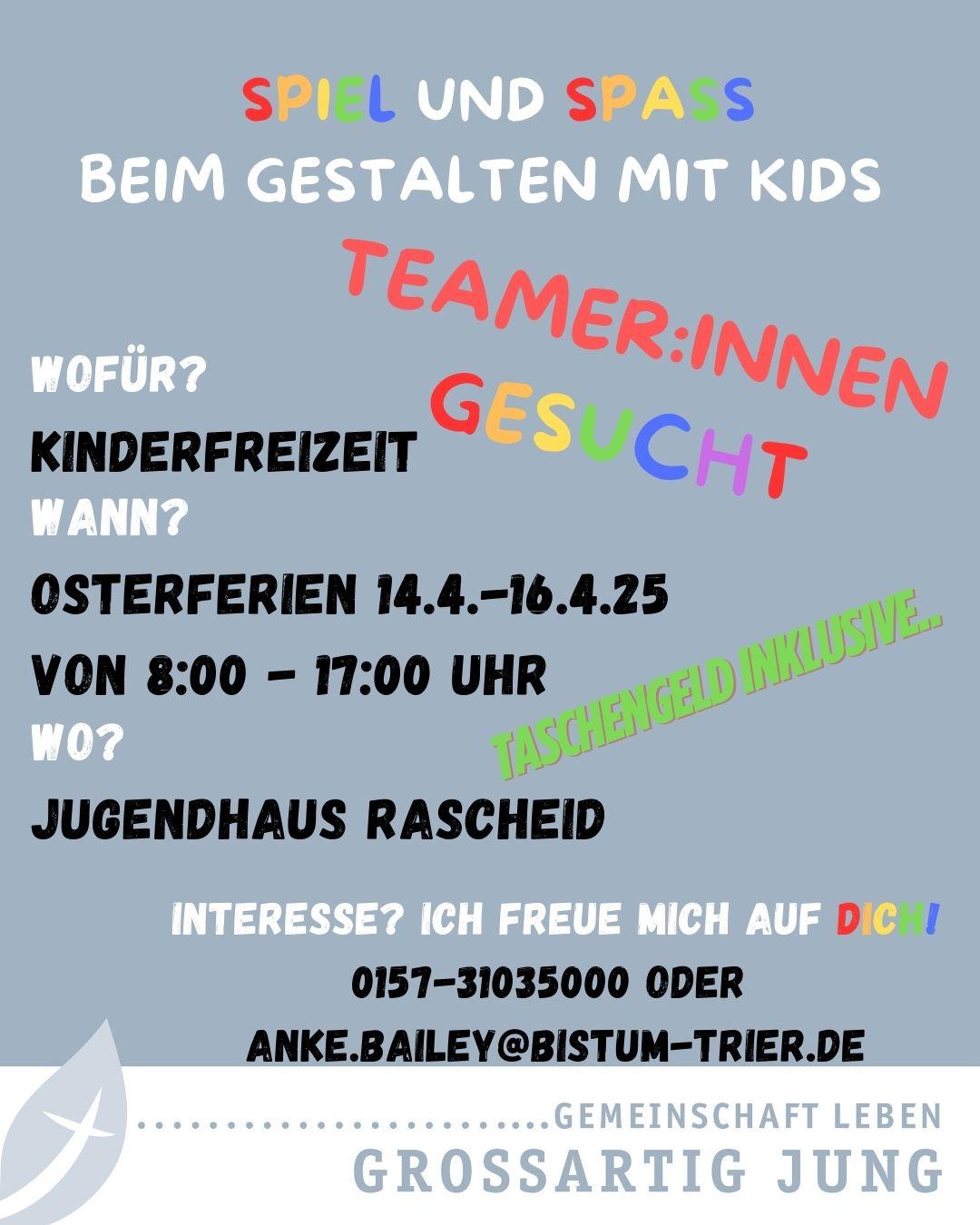 Flyer Rascheid Osterfreizeit