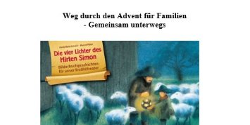 Weg durch den Advent für Familien Plakat 2024online